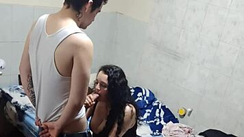 My friend's mother surprises me after her birthday party