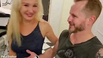 emily ross gets her ass worshiped and licked backstage after shooting