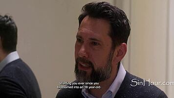 Butler blackmails newly orphaned 18 year old, she has no choice as custodian