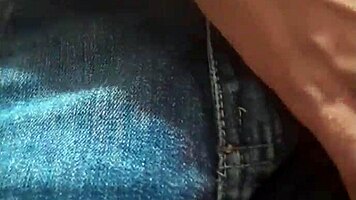 Young Teen Prostitute in Short Without Underwear Shows Hairy Pussy Outdoors