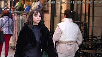 abby 20 goes through fresh casting interview with bent over poses