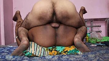 indian housewife getting down with a young 18+ boy in hardcore bedroom action