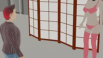 Chinese Model in Lingerie Seduces Photographer for Payment