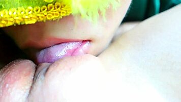 leaked pussy licking till she squirts in assfucking session