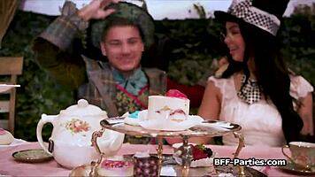 Tea Party Erupts Into Passionate Foursome