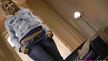 pov euro teen sucks off old man in shoes