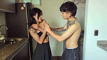 stepsister chores turn to dick sucking