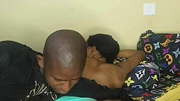 Ebony Can't Resist Shaved Pussy Webcam Show!