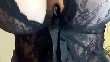 Yo, check this thick Latina PAWG dancing in see-through lingerie!