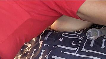 I'm dildo fucking my tight stepdaughter pussy while the wife's away at the spa