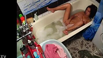 My barely legal step-sister fucks her tight 18+ hole on hidden cam!