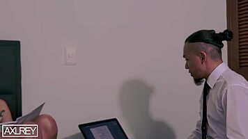 Professor disciplines bratty student with big cock.