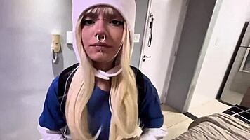 Finn Cosplays Rough Interracial Fuck With Trice's Natural Tits!