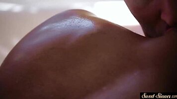 Gorgeous young ebony teen gets doggystyled by stepdad in fantasy roleplay