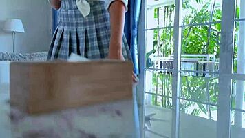 this tied-up babe is helpless in bondage. she has to obey every tickle on her cute feet.