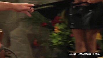 leather and lace panties bring amity to the winner