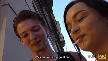 skinny babe erica black turns slut for cash, wow!