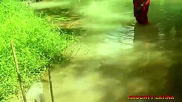 Ebony wife fucks pastor during water baptism ceremony.