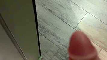 pervert surprises kinky schoolgirl in rough doggystyle anal, cums on floor