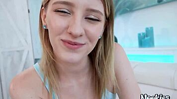 Nookies - cum on her braces - melody marks hardcore pov