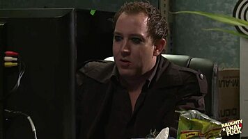 Check out this sexy slut getting anal on office desk!