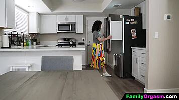 Step Daughter Blows Stepdad for Intense Family Orgasm.