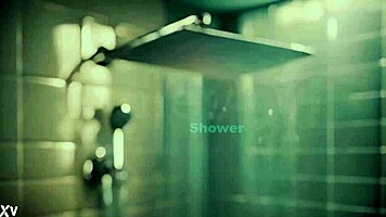 Adorable Teen Brunette Enjoys Sensual Shower After Casting