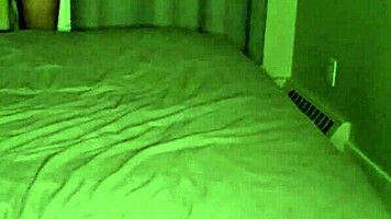 I think the young silly girl is foolin around in the bedroom