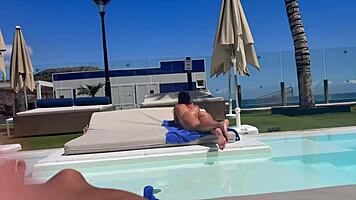 Spying on that hot tourist's big ass at the resort? Best I've seen, then I fuck her in the room 😏