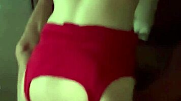 step sister loves breakfast with big cock in red lingerie