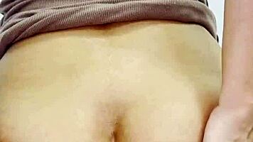 Girlfriend's Ass Bounces In Dress