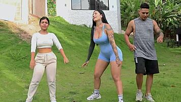 Tattooed Latina Turns Workout into Steamy Sex Session, Wow!