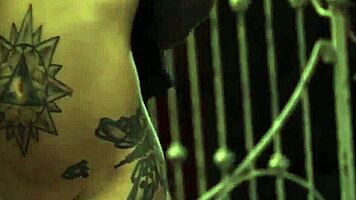 blonde gets anal dildo and deep throat with midget 😈