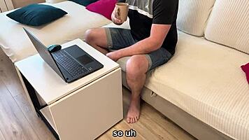 cheeky friend's mom fucked me to take my virginity, russian amateur