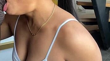 Wife Kisses And Blows Big Cock In Amateur Scene