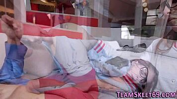 Teen babysitter with braces gets creamy facial! 😍