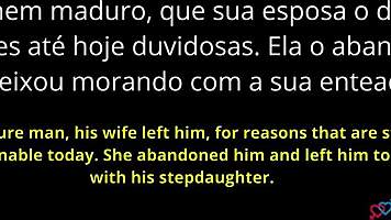 brazilian stepdaughter realized her stepfather's dick gets harder with her than with his ex-wife.