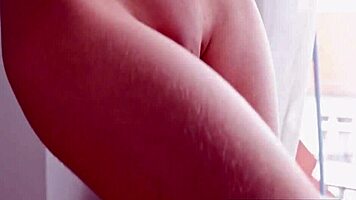 Russian Blonde Beauty Displays Petite Nude Figure