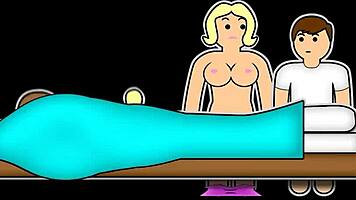 Petite Blonde Teen 18+ Rides Step Brother's Cock Hard