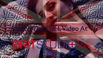 British redhead enjoys foreplay and cum coverage