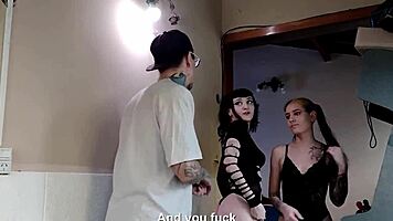 We had a THREESOME with our cheating neighbor, hope his wife won't find out