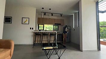 Colombian Latina Rides Muscular Guy In Boots And Cowgirl Position!