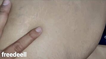 stepmom shares bed with stepson, talking dirty about big cock