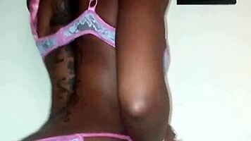 Lola dances striptease, ripping clothes off sexy