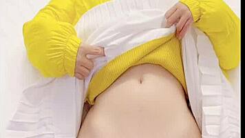 Yo, this vietnamese teen 18+ got me with her wet pussy handjob