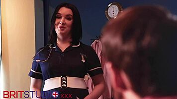 Nurse Harding Swallows Cum After Cucking Boyfriend