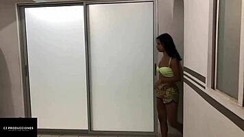 Stepsister enjoys big cock in vagina and blowjob
