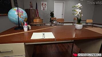 Austin cums in stepsister aubree's mouth