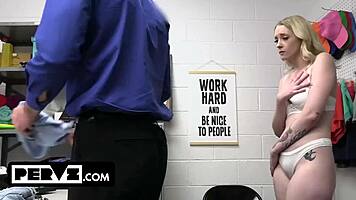 Marilyn's thieving day ends with rough ass pounding from officer mike.