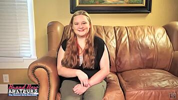 Smiling Chubby Nympho Rose Eats Ass and Gets Doggystyle Fuck with Cumshot!